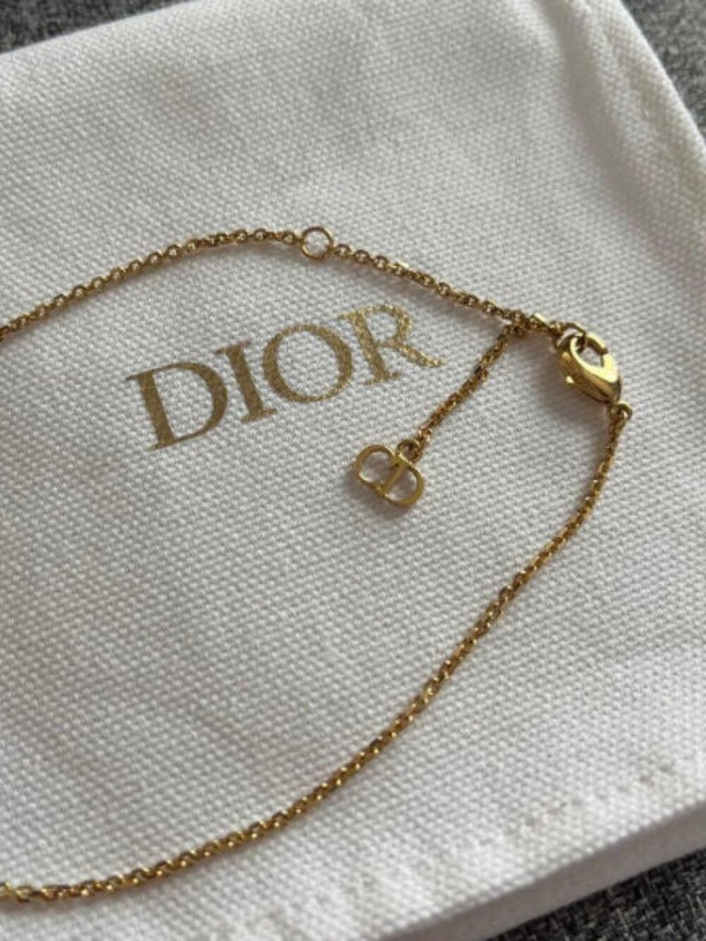 Dior Gold Necklace with White Accents - Picture 6 of 6